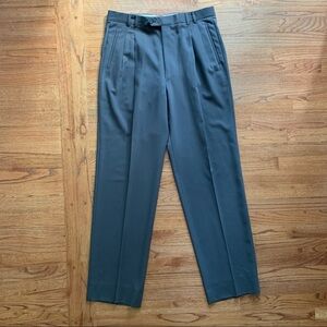 NWT Zignone High Twist Zip 2 Pleats Wool Dress Pants Slacks size 36 R